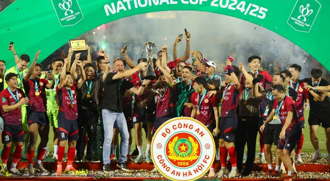 Công an Hà Nội FC: Nhà vô địch '3 trong 1' - Kỷ lục mới của bóng đá Việt Nam