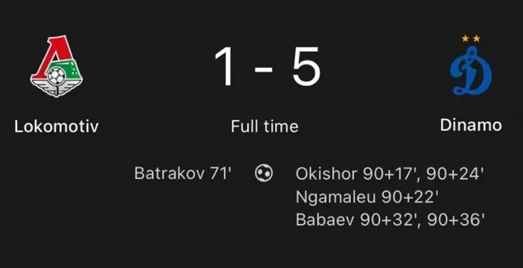Dinamo ghi bàn 5 bàn sau phút 90, trong trận đấu có thời gian khá độc lạ