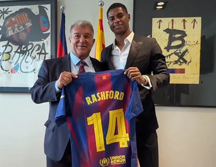 Rashford sẽ mặc áo số 14 tại Barcelona