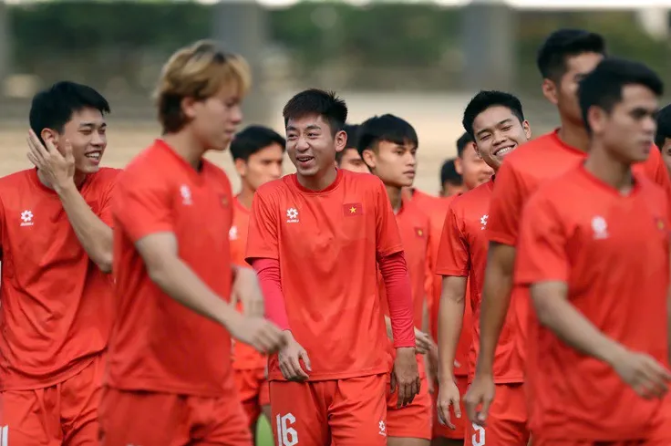 Trước trận đấu quan trọng với U23 Philippines, quan sát thấy hầu hết các tuyển thủ U23 Việt Nam đều tỏ ra khá tự tin.