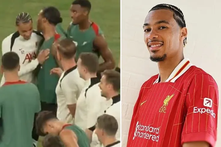 Liverpool: Bom tấn Ekitike - Wirtz gây ấn tượng, Salah 'dằn mặt' Diaz trên sân tập