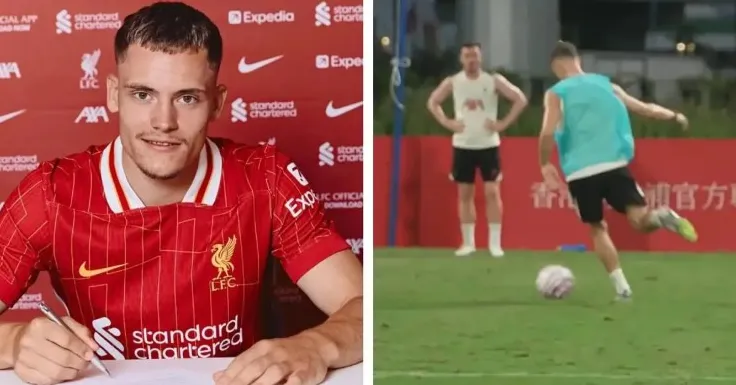 Bản hợp đồng đắt giá nhất lịch sử Liverpool, Florian Wirtz gây ấn tượng trong các buổi tập