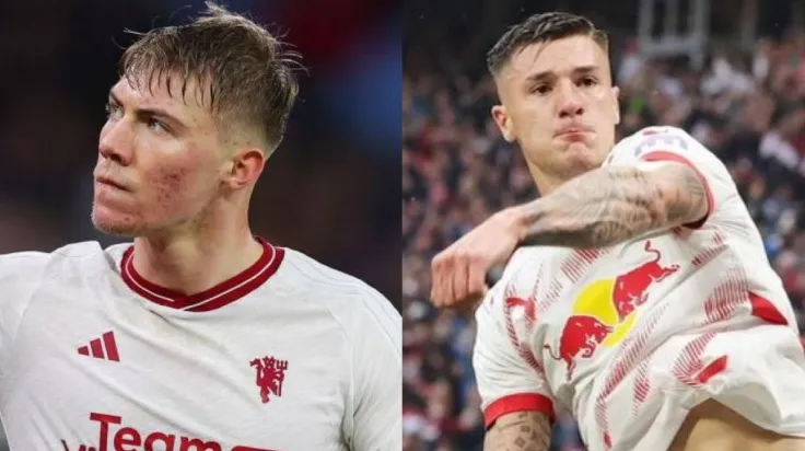 Sesko có thể giành lấy chỗ đứng của Hojlund ở MU