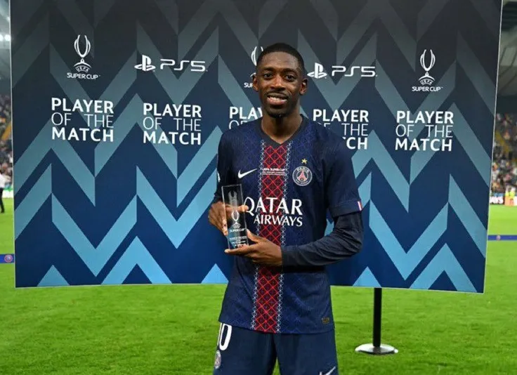 Ousmane Dembele 'gánh team' PSG đoạt Siêu Cúp Châu Âu: Chạm tay vào Quả Bóng Vàng 2025?