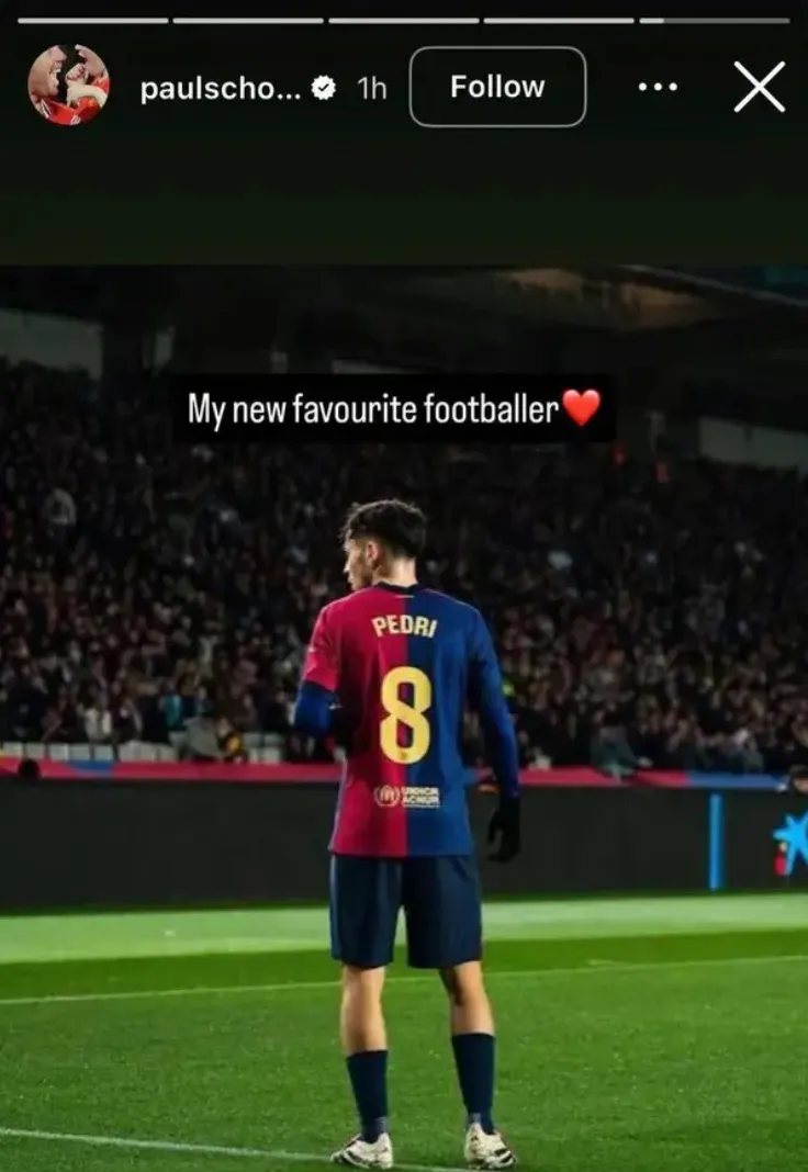 Paul Scholes đưa Pedri vào danh sách 