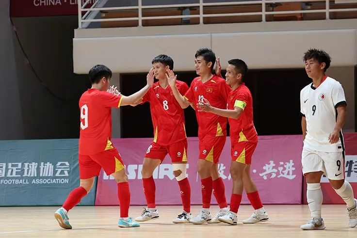 ĐT Futsal Việt Nam Vùi Dập Hong Kong (TQ) với Tỷ Số 9-1 tại Vòng Loại Châu Á
