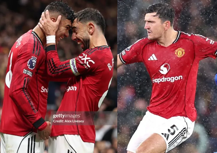 Casemiro, Fernandes, Maguire ghi dấu ấn