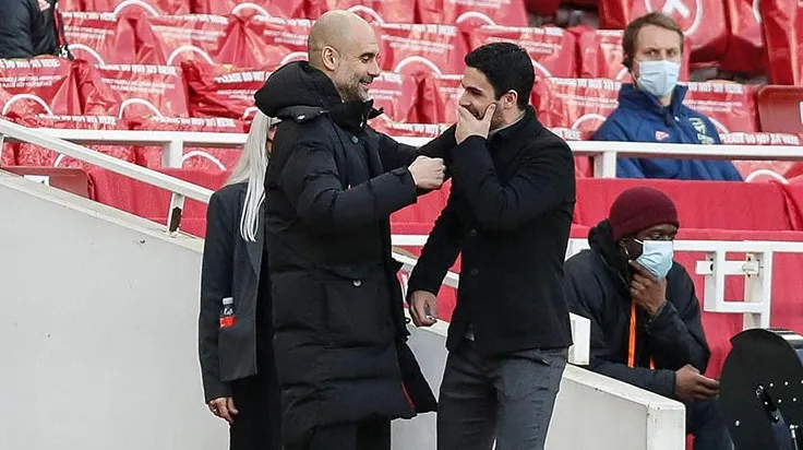 HLV Arteta có những sự học hỏi nhất định với Guardiola