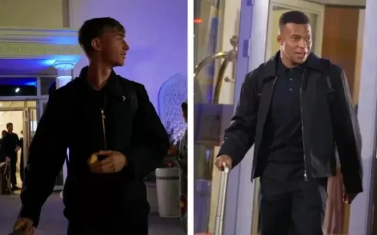 Những cầu thủ Real Madrid lạ lẫm với kiến trúc lai tạo nét Hồi giáo trong khách sạn, nơi CLB Real Madrid đóng quân.