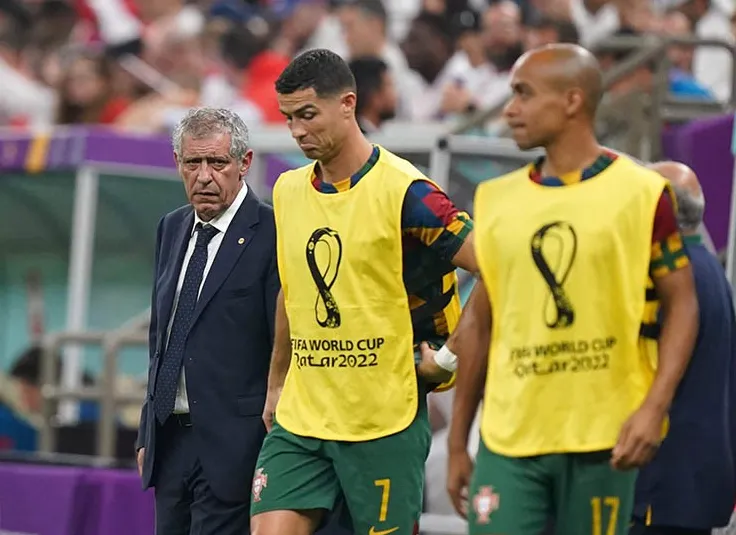 Ronaldo từng phải dự bị ở vòng chung kết World Cup 2022