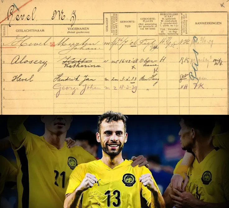 Ông của tiền vệ Hector Hevel bị phát hiện mang quốc tịch Hà Lan