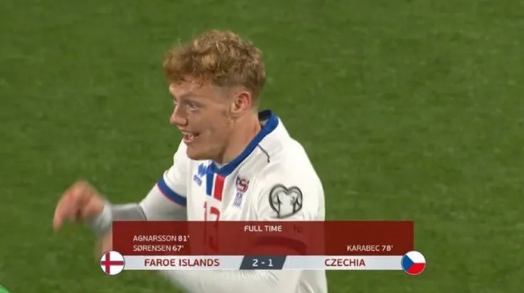 Quần đảo Faroe Tiếp Tục Gây Sốc: Hạ Gục CH Séc, Nhen Nhóm Hy Vọng World Cup 2026!