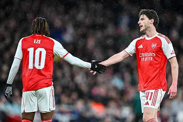Eze và Rice đang quá tải và Arsenal cần sự xoay vòng đội hình